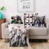 EXOs Pillow Covers Cartoon Sofa Decorative Home Double-sided Printing Short Plush Cute Cushion Cover 2