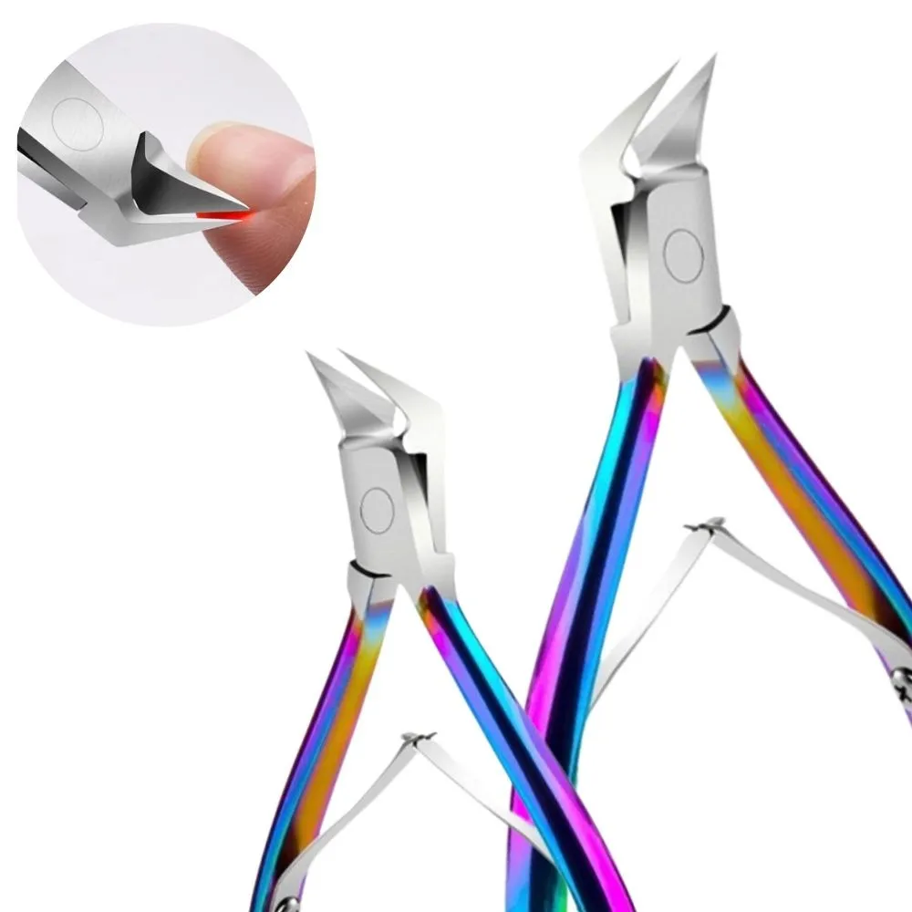 Toe Nail Clipper Set Stainless Steel Dead Skin Art Pedicure Plier Cutter Scissor Tool For Thick Ingrown Nails Paronychia
