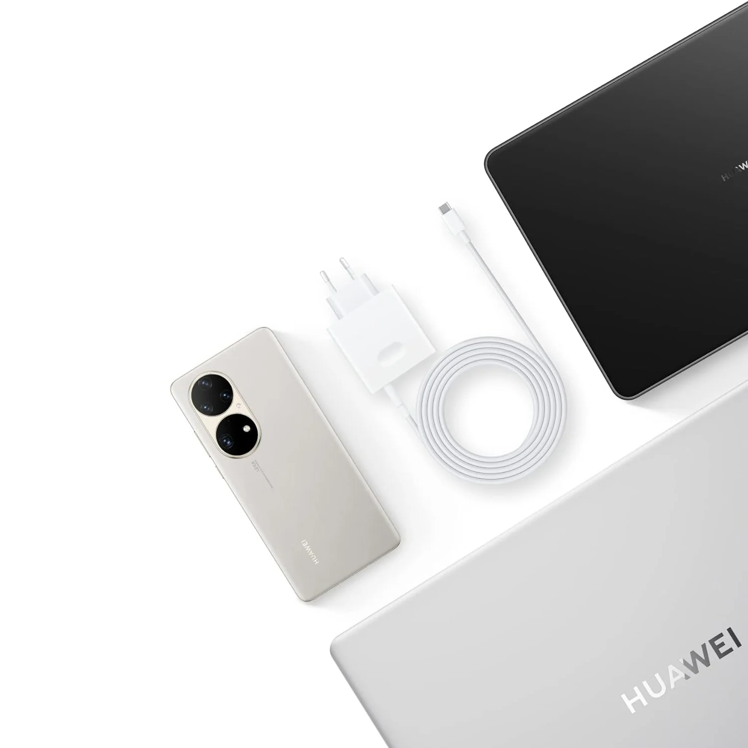 화웨이 P50 프로, P40 프로, P30, P30, 아너 50, 50 프로, 60 프로용, 65W 충전기 및 1.5M USB-c 케이블