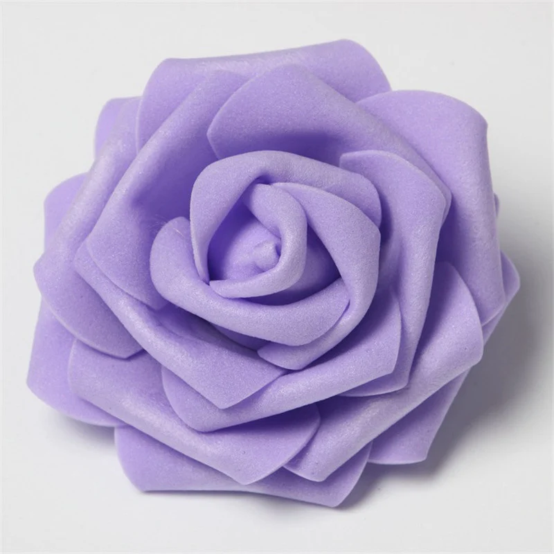 30Pcs/lot 8cm Big PE Foam Roses Artificial Flower Heads Wedding Event Decoration DIY Wreaths Home Garden Decorative Supplies