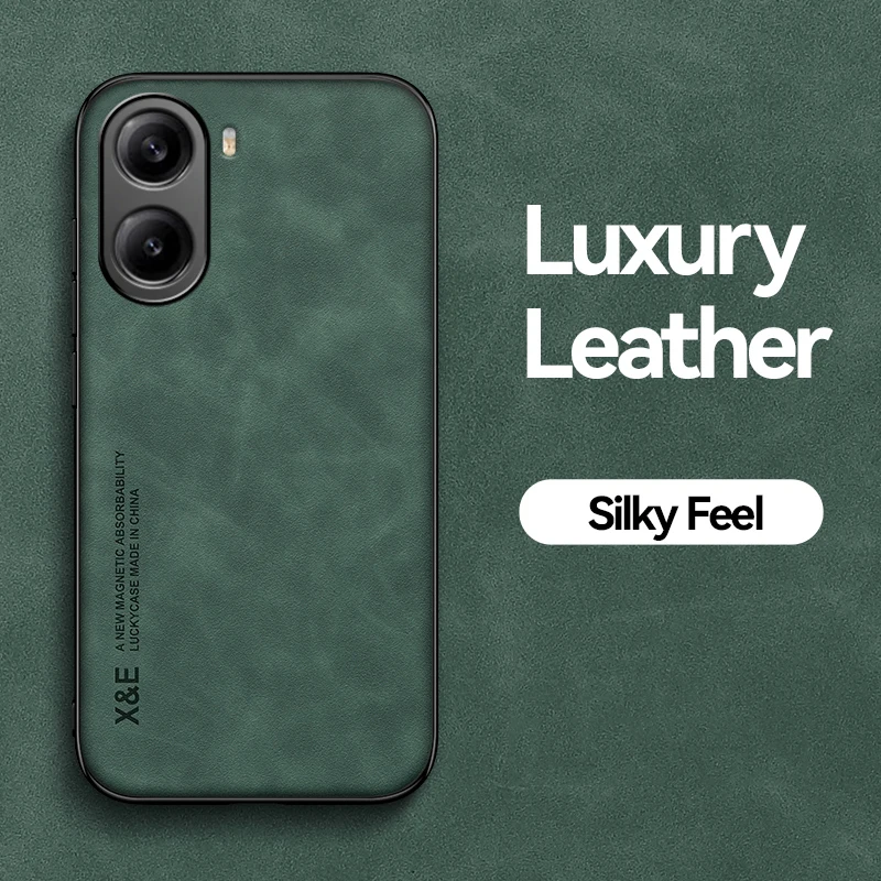 Luxury Sheepskin Magnetic Suction Phone Case