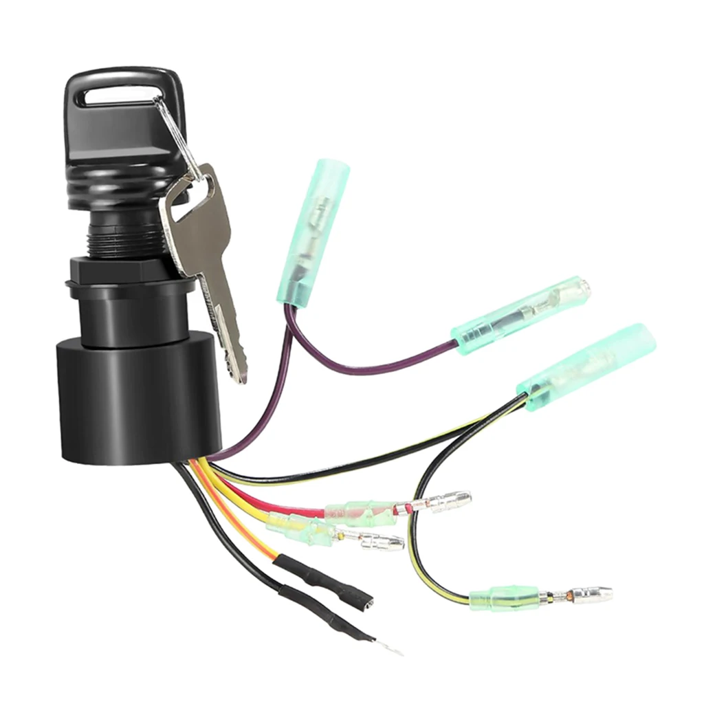 

Boat Ignition Switch with for Mariner, Outboard Motor, , 6 Wire Connectors, Replace 87-17009A5, MP51090