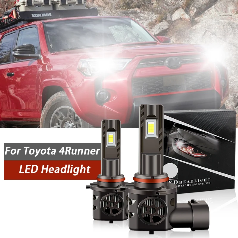 

2X LED Headlight Bulbs Kit High Low Beam Fog Light 9005 H11 Combo Conversion Replacement For Toyota 4Runner 2010-2018 2019 2020