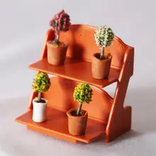 

Plastic Pragmatic Miniature Flower Storage Rack Simulation Flower Stand Exquisite for Entertainment