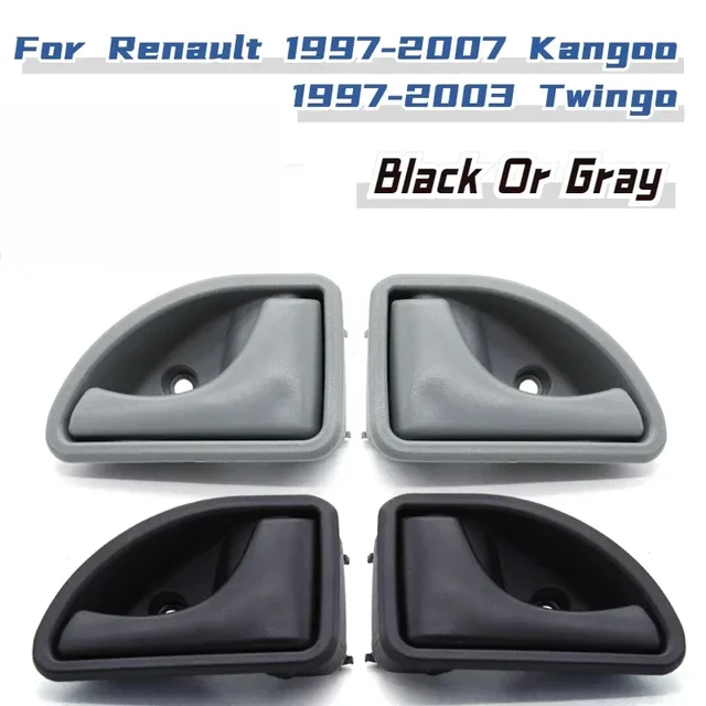 8200247802 82002478 For Renault 1997-2007 Kangoo & 1997-2003 Twingo 1 Pair Car Interior Door Handle Front Left Right Knob