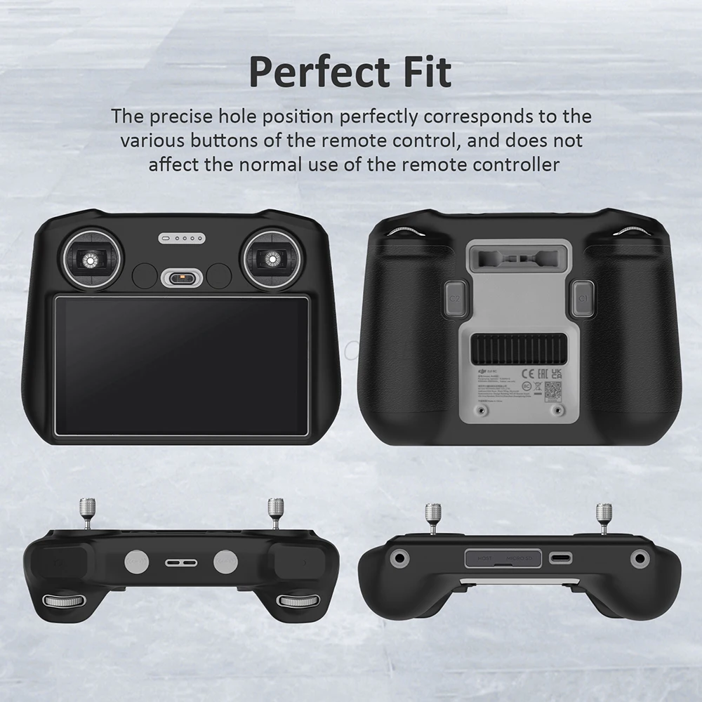 DJI Mini 5 Pro/Neo 2/Neo/Mini 4Pro/Air 3 리모컨용 실리콘 커버, DJI RC 2/RC/RC N3/N2/N1용 스크린 보호 케이스