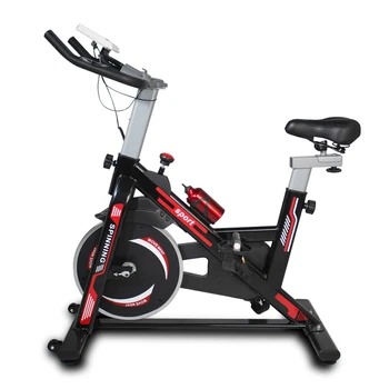 Indoor Exercise Bike Cycling Bike with Comfortable Seat Cushion Black+Red 1