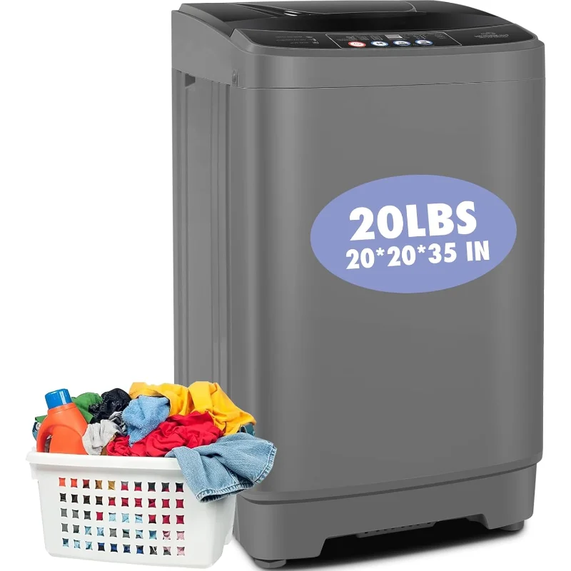 Compact Full Automatic Portable Washing Machine 20Lbs