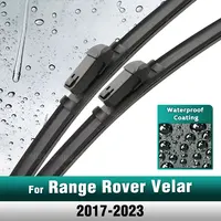 Silicone & rubber  Front Wiper Blades Set For L& Rover Range Rover Velar 2017 - 2023 Windshield Windscreen Brush 26"+19" 1
