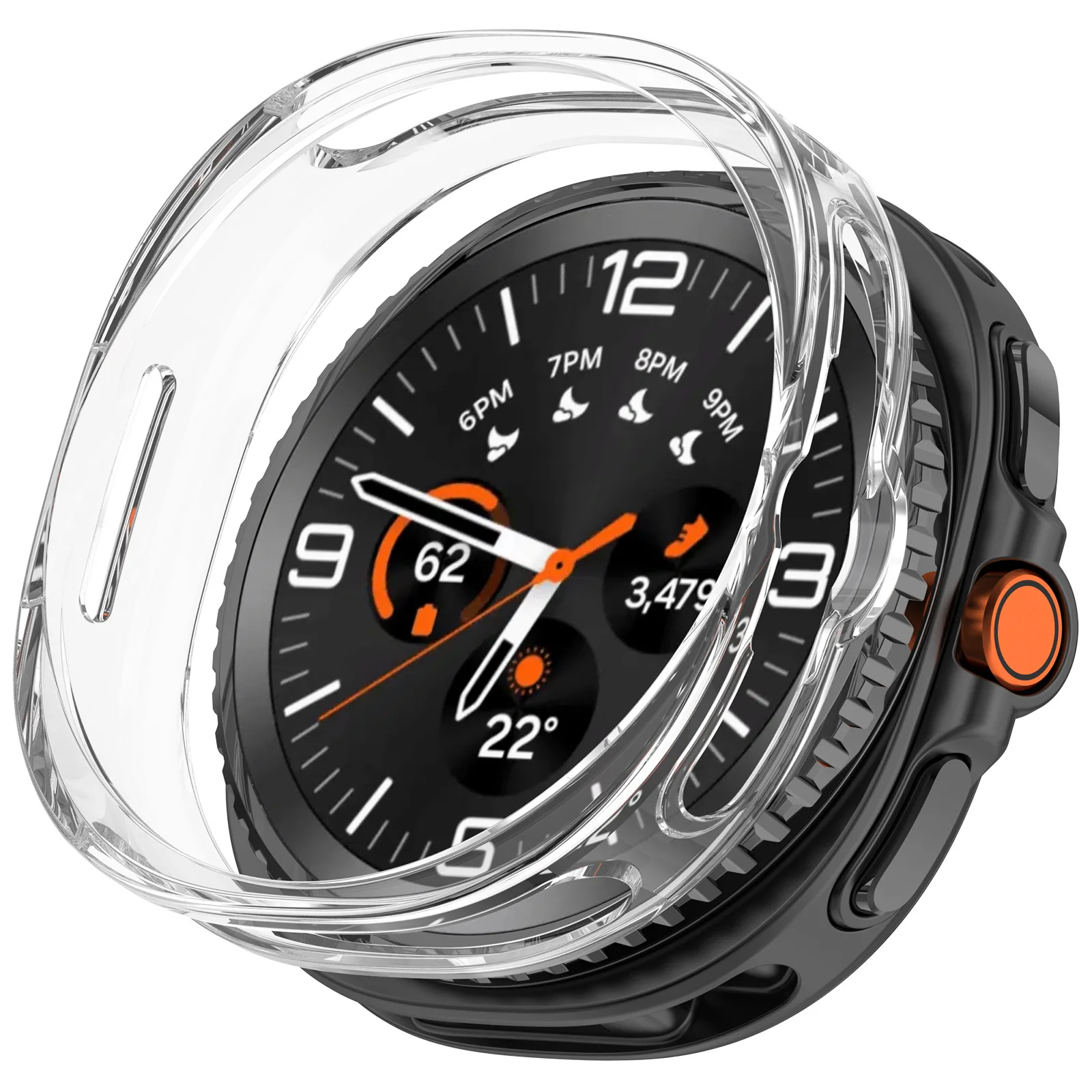 Soft TPU Protective Bumper Shell for Smartwatch - Hollow Out Design