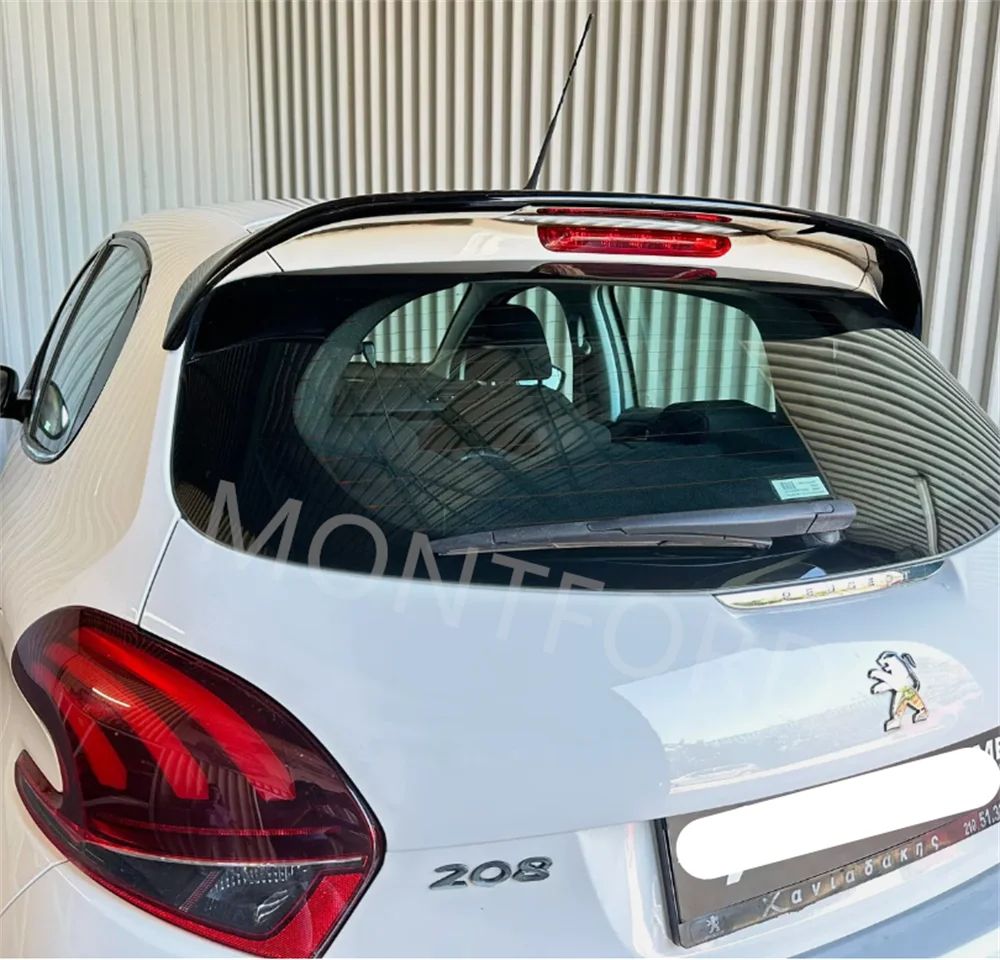 Repiauto Spoiler Pare-Chocs Arrière Noir Compatible Peugeot 208 2012-2019 - Becquet Arrière OEM 1607259880