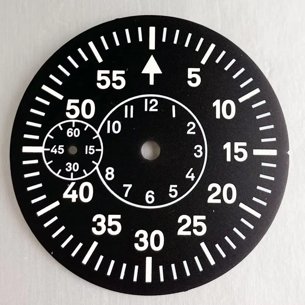 42mm Retro Pilot Watch Case with Sapphire Crystal and Luminous Dial