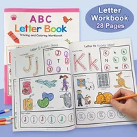 Letters A-Z Letter Tracing Practice Workbook Preschool English Learning Kindergarten Alphabet Writing Coloring Book Montessori 1