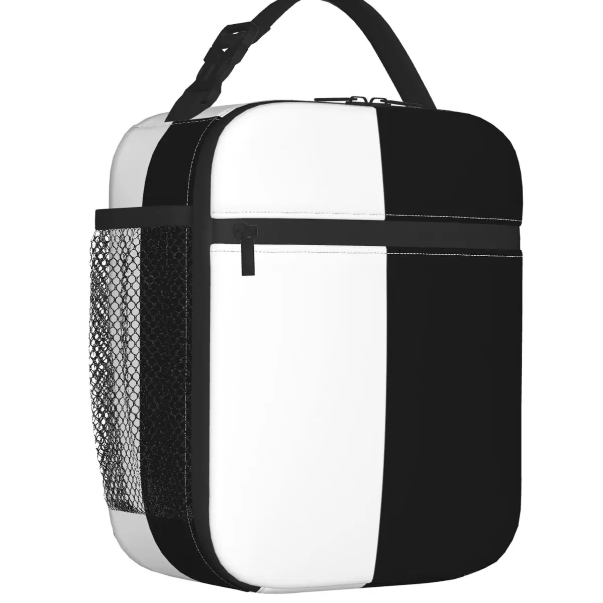 

Ethan Markiplier Mark Black White Split Lunch Boxes Leakproof Unus Annus Memento Mori Cooler Thermal Food Insulated Lunch Bag