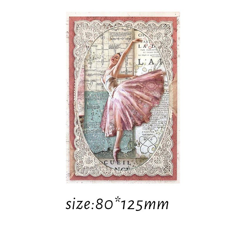 꽃 재료 종이  장식 메모 계정 뒷면 메모장, Azure Land Book 문구, 125*80mm, 60 개