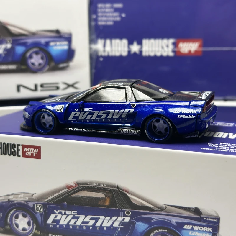 Kaido House MINIGT NSX Evasive V2 Blue KHMG alloy car model