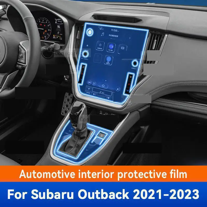 

For SUBARU Outback 2023 2022 2021 Gearbox Panel Dashboard Navigation Automotive Interior Protective Film TPU Anti-Scratch