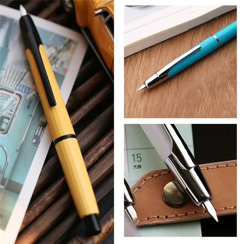 프레스 레진 만년필 엑스트라 파인 닙 0.4mm 잉크 펜 컨버터 필기용 선물용-AEF7