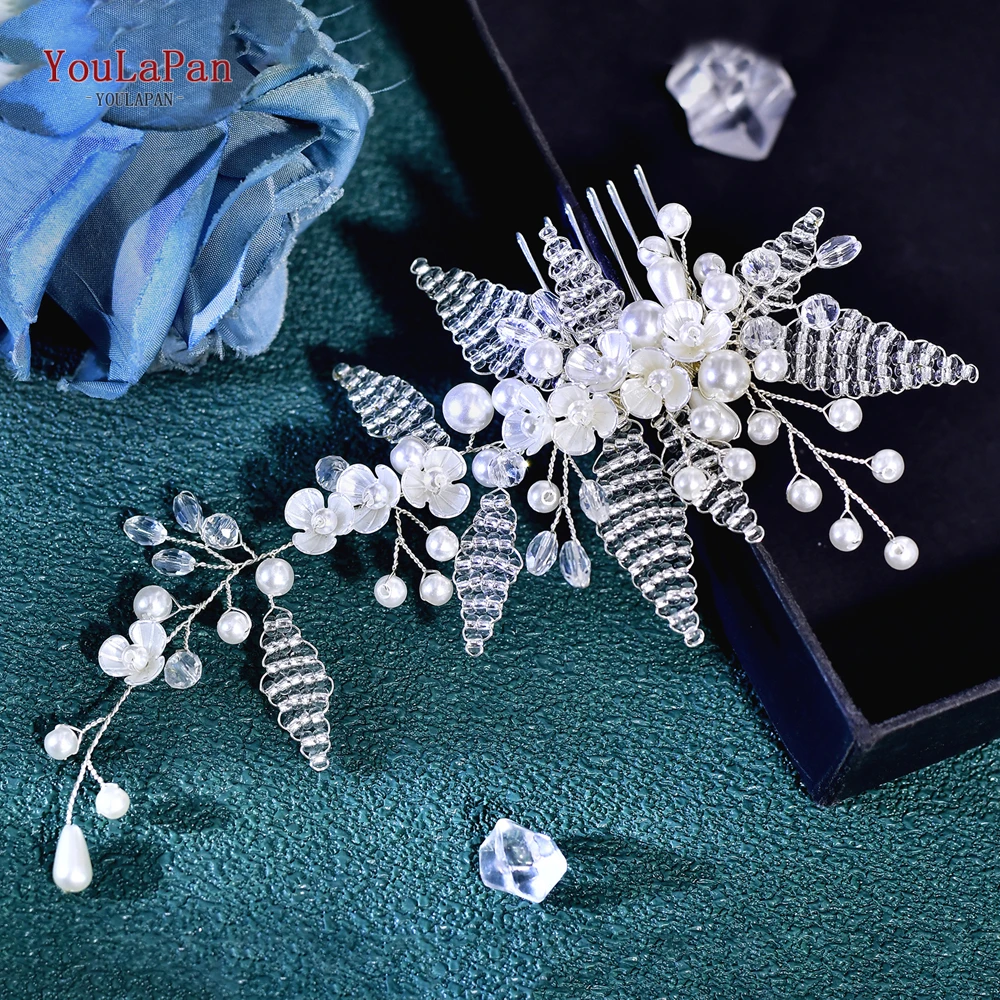 Accessoires Pour Cheveux De Mariée, Peigne à Cheveux élégant, Perles Blanches, Or, Bijoux De