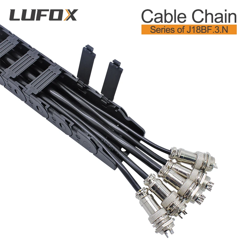 High Quality 1-meter cable drag chain semi enclosed inner opening series J18BF.3. N 18 * 18 * 25 37 50