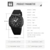 SKMEI 2091 5 Alarms Date Clock reloj hombre with Japan Digital Movement Sport Watches Waterproof Men Countdown Chrono Wriswatch 6