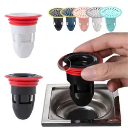 Shower Drain Stopper Bathroom Floor Drain Deodorant Core Kitchen Sink Drain Strainer Filter Hair Trap Plug Toilet Sewer Cover