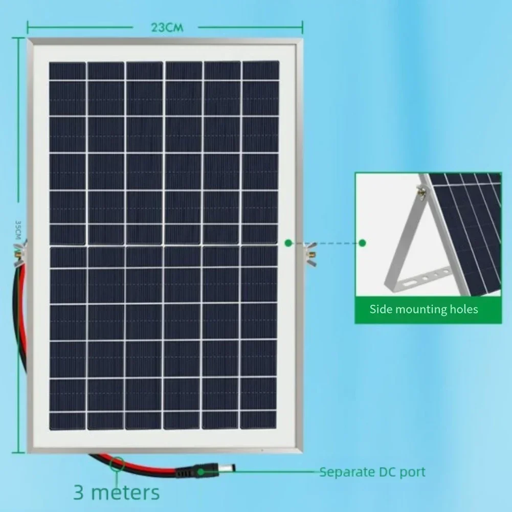 태양광 양수 시스템 9V 6W/10W 패널 5V DC 펌프 240L/H 2M 튜빙 포함 태양광 산소 펌프 키트 1세트