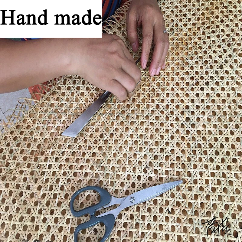 30-55CM Wide Natural Rattan Cane Webbing Sheets Indonesia Rattan Roll Wall Decor Furniture DIY Repair Material rattan cane weaving material rattan weaving material