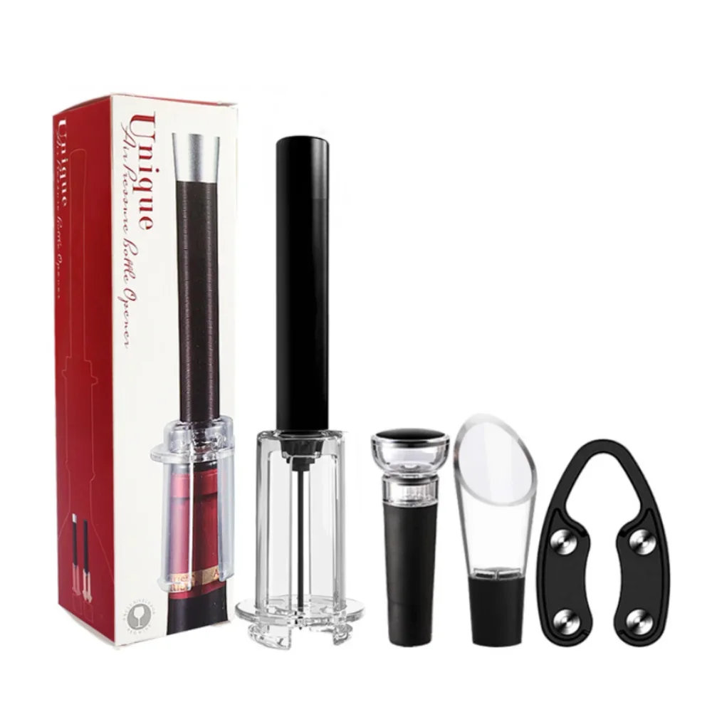 

Vacuum Air Pump Wine Opener Set Stainless Steel Pin Type Corkscrew Corks Out Tools Wine Stopper Beer Lid Opener Accessories