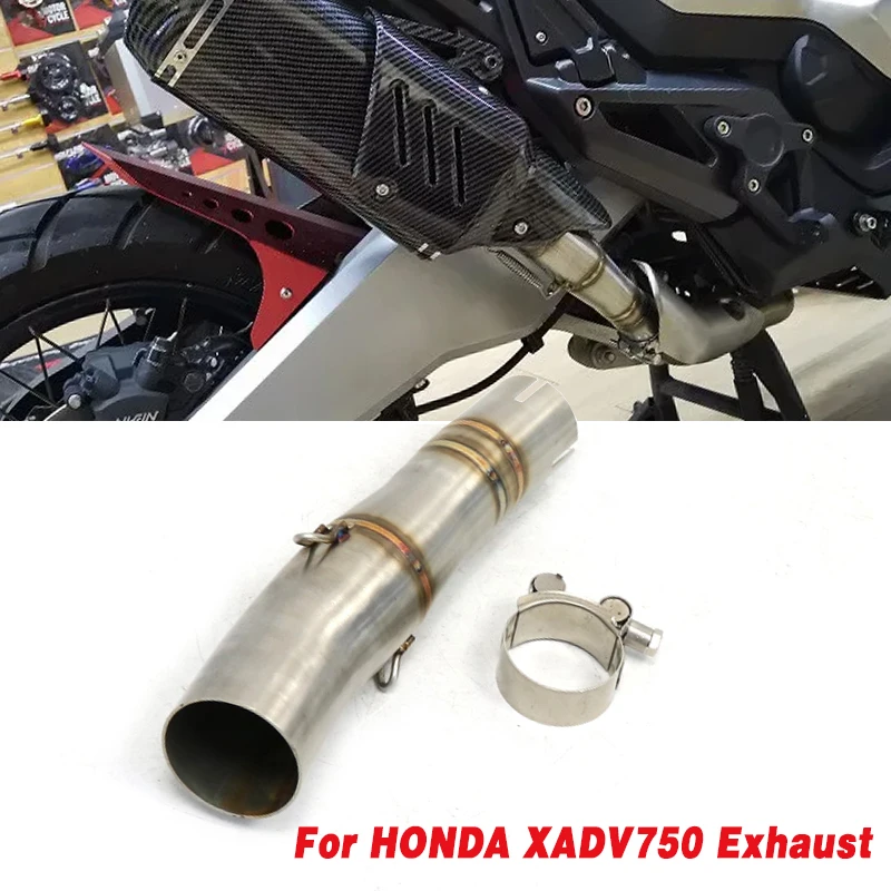 51mm Motorcycle Exhaust Middle Pipe Modify Motorbike Connect Tube