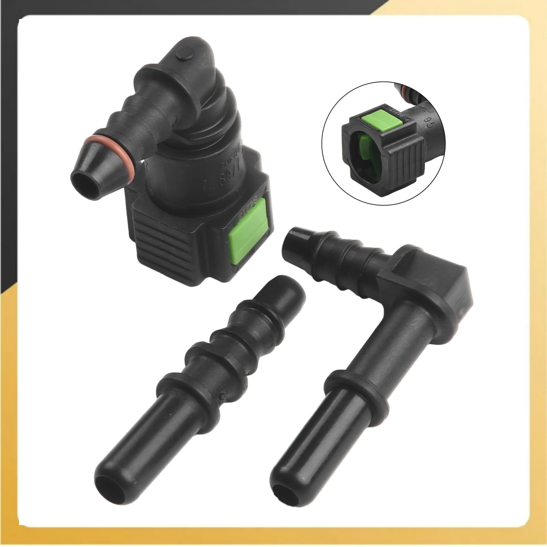Car Fuel Line Hose Pipe Coupler Quick Release Connector Kit Replacement Automobiles Parts car fuel accessories car fuel hose coupler