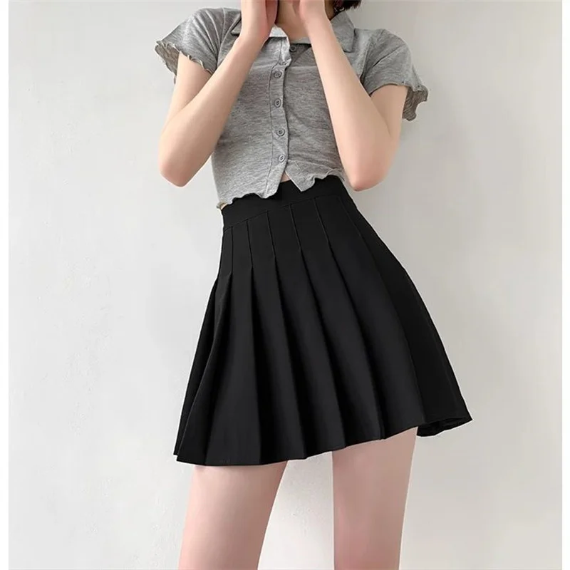 Sexy Women Pleated Skirts High Waist Summer Vintage Kawaii Mini Skirts Y2K Korean Tennis Student Cute Jk Short Skirt Dance Skirt