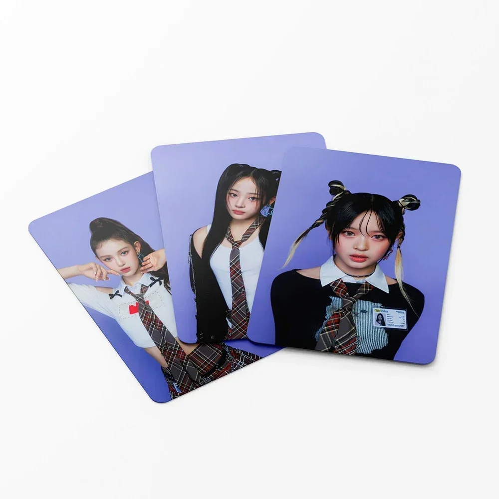 55pcs/set Kpop New Jeans Photo Album Club Attention Lomo Cards HD Jeans Photocards