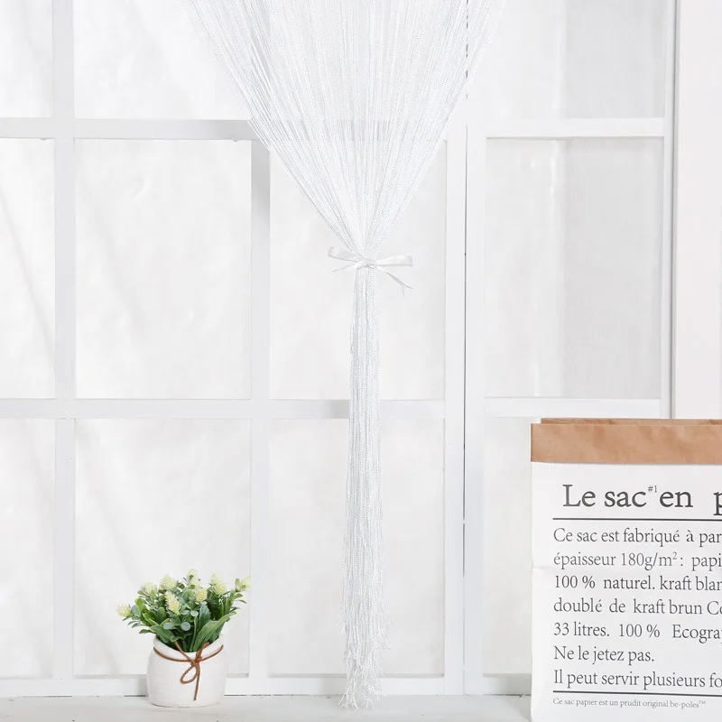 Thread Curtain Divider - 100CM x 200CM String Tassel Panel for Living Room Door Window