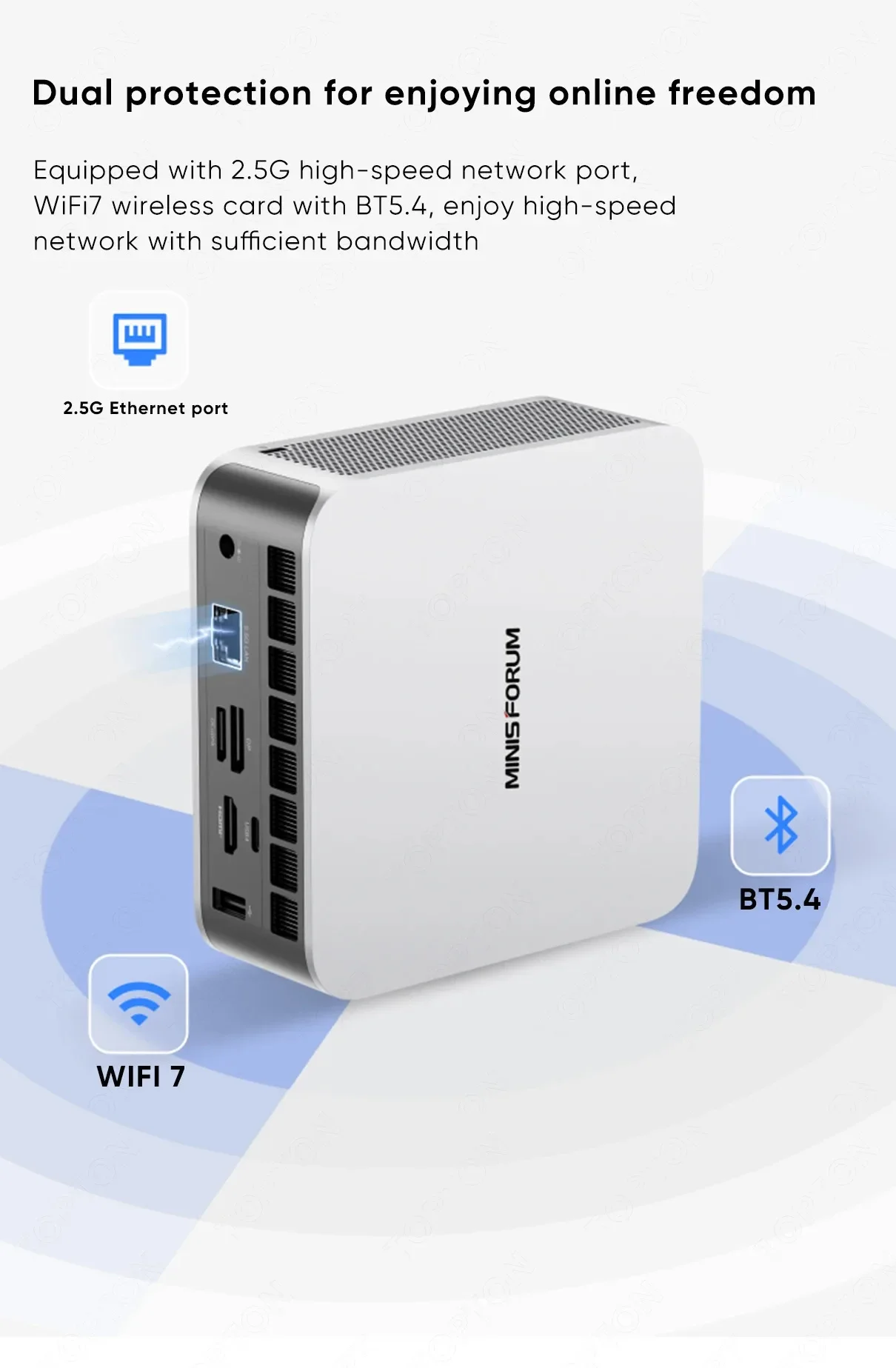 MINISFORUM AI X1 MINI PC AMD Ryzen 7 255 DDR5 M.2 PCIE 4.0