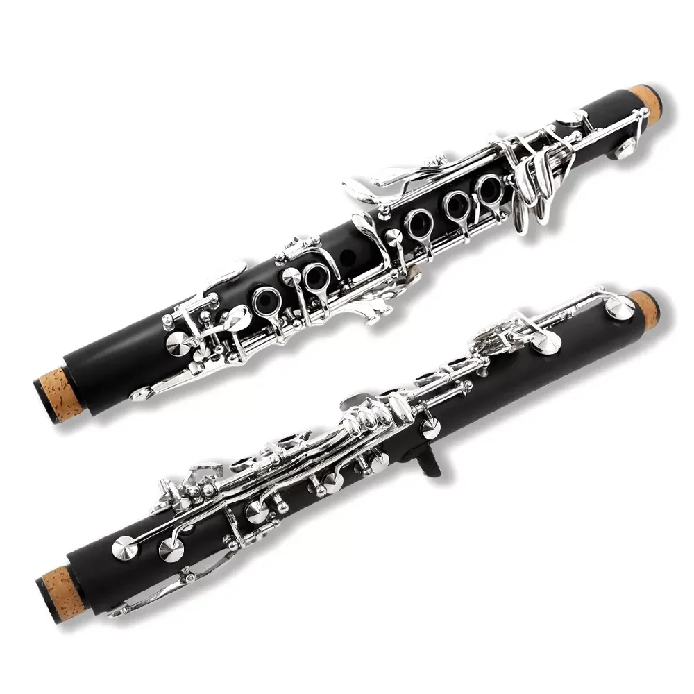 Ebonite Eb Key Clarinet-Professional, E flat, Black, 2 Barrels, Good Sound