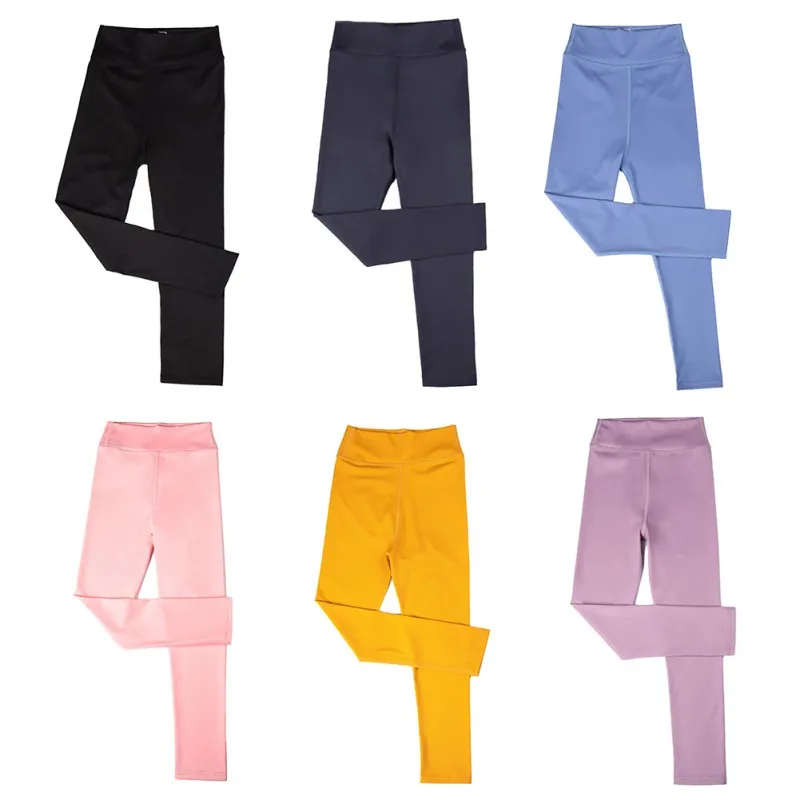 Child Kids Girls Leggings Spring Autumn Thin Activewear Legging Elastic Tights Pants Teens Girl Yoga Pants for 4-10 Years girl leggings kids tights