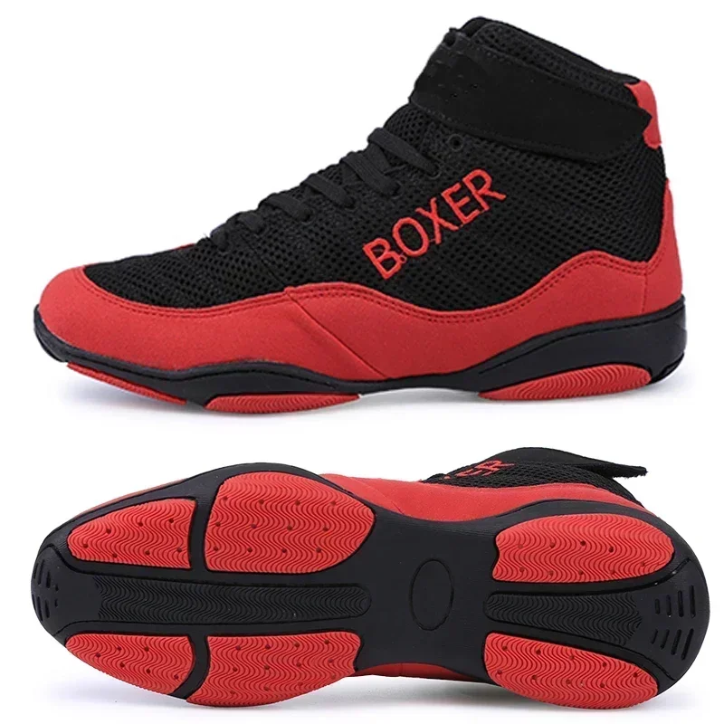 

New Wrestling Shoes Men Training Boxing Sneakers Light Weight Wrestling Footwears Luxury Gym Sneakers