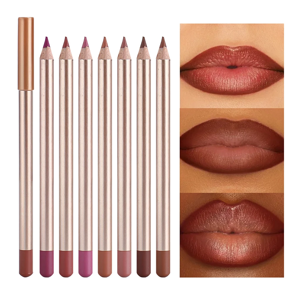 Private Label Lip Liner Costume With Sharpener Long-Lasting Waterproof Pigment Bulk Makeup All Lips Tint 1.1g 12 Colors