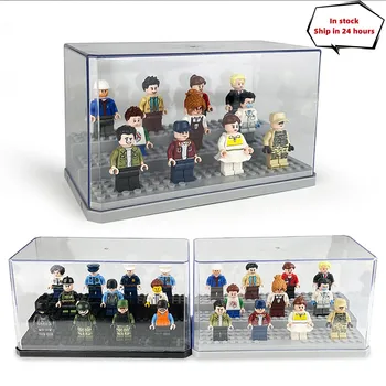 Acrylic Mini 3 Steps Figure Display Case Dustproof Showcase Anime Figures Exhibitors Collections Box Display Transparent ABS Box
