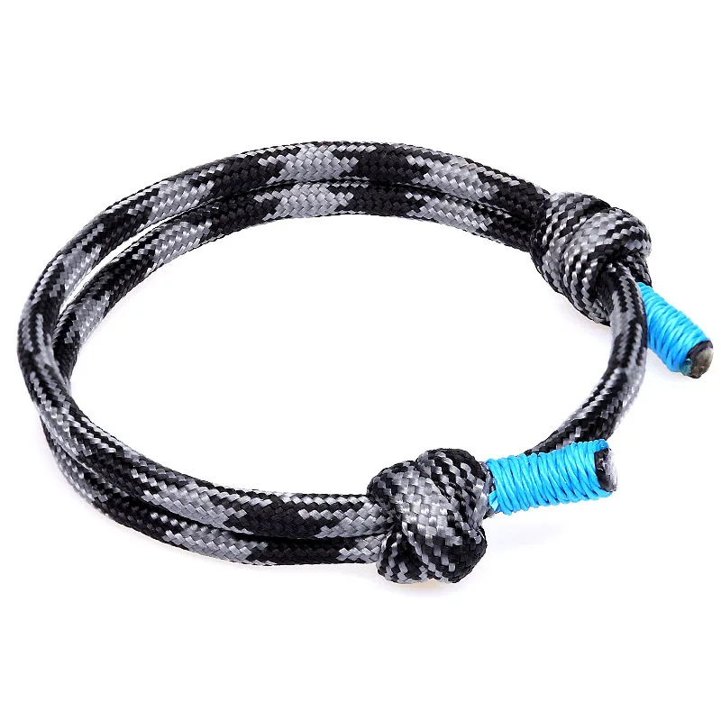 Fashion, simple adjustable 550 umbrella rope men's woven bracelet