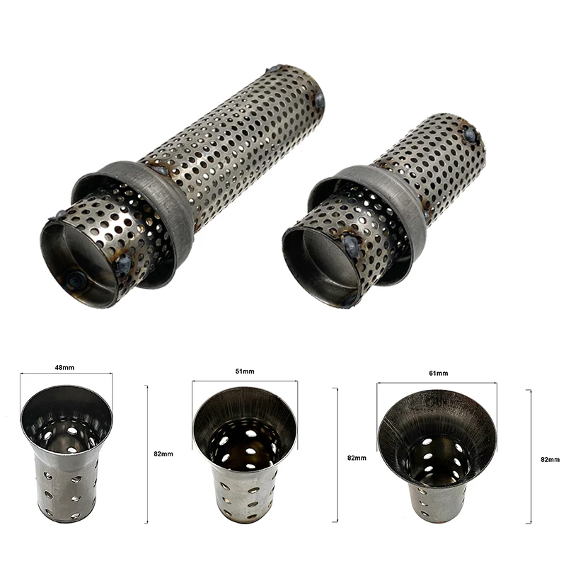 Silenciador DB Killer Universal Para Moto – Elimina Ruido, Acero Plateado 58mm