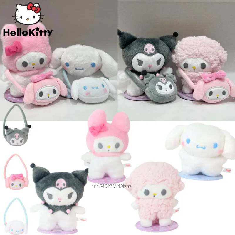 

New Style Sanrio Hello Kitty Kuromi Plush Toy Cute Melody Piano Plushine Doll With Magnet Accessories Home Decoration Gift Girl