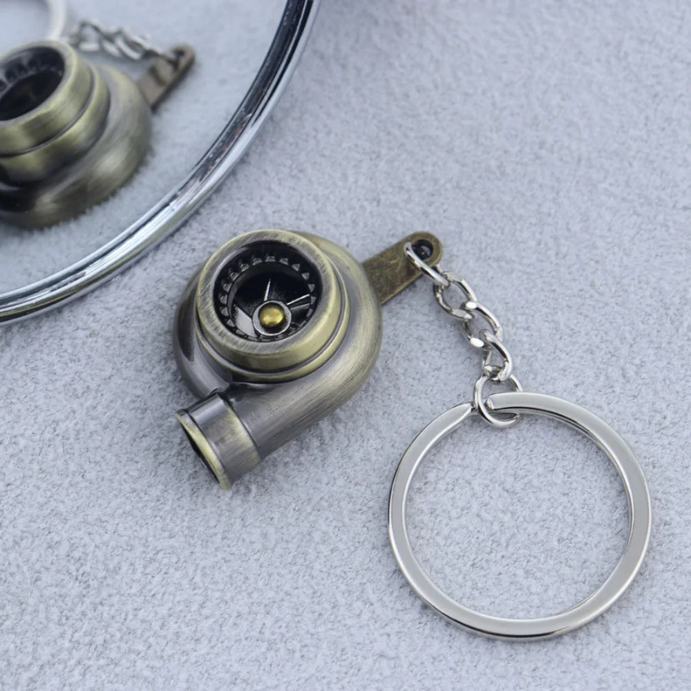 Personalized Turbo Engine Style Metal Keychain Pendant - Unique Gift Idea