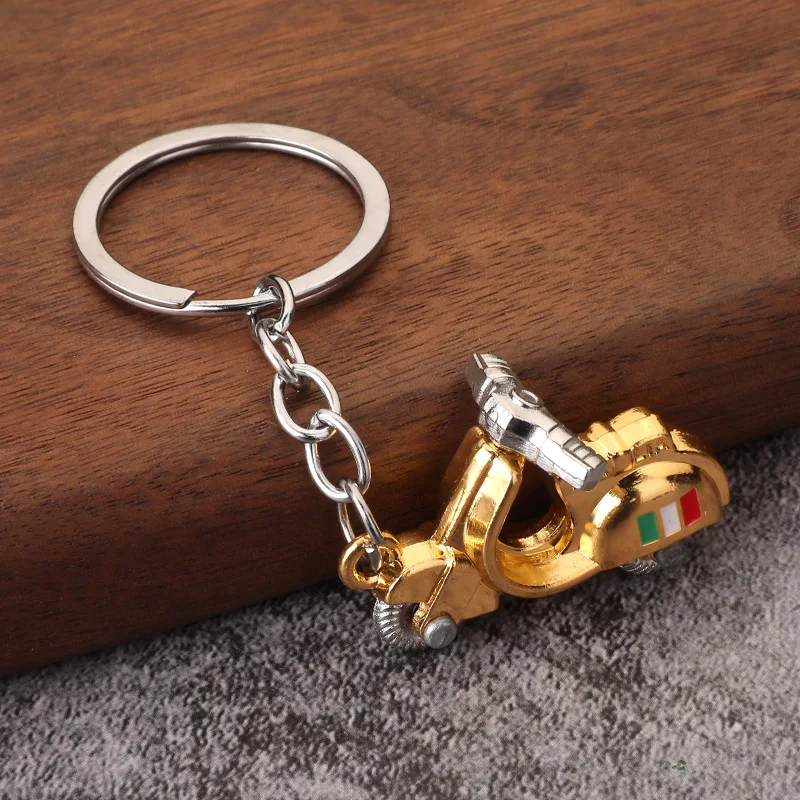 3D moped keychain close-up detail