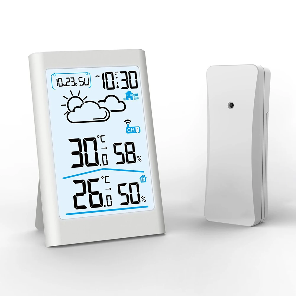 

Digital Thermometer Weather Station Indoor Outdoor Wireless Temperature Humidity Meter Sensor Weather Hygrometer Thermometer