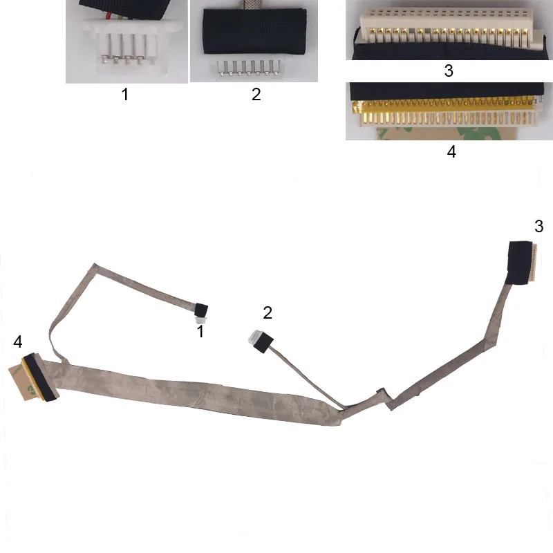 New LCD LED Video Flex Cable For HP C700 G7000 PN:DC02000GY00 Repair Notebook LCD LVDS CABLE