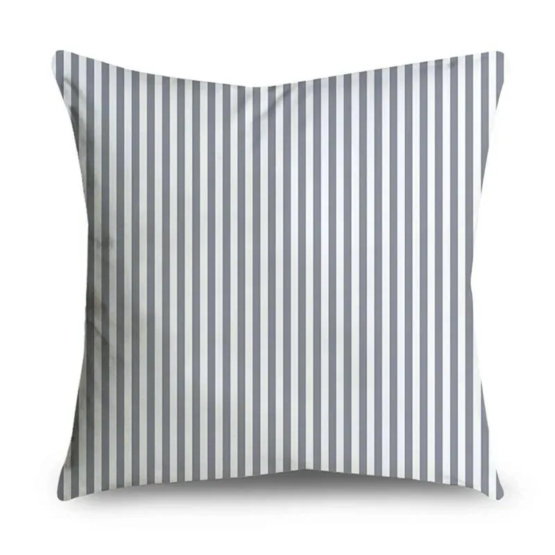 Simple Grey Pattern Decorative Pillowcase Bedding Home Decor Cushion Pillowcase 2