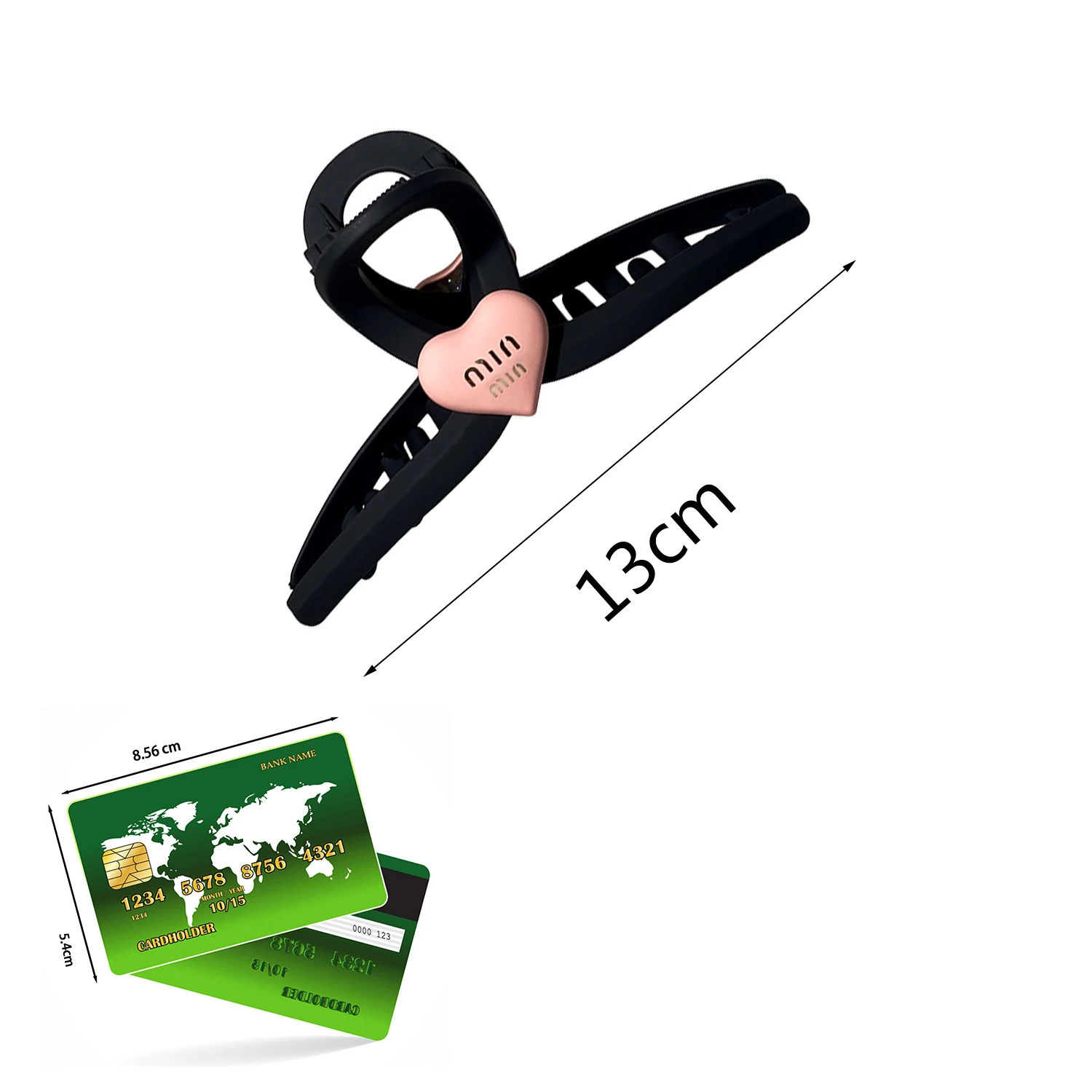 Рисунок 6 - Заколка для волос Y2K в форме сердца большого размера