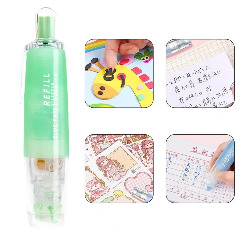 Glue Tape Roller Adhesive Tape Dispenser Retractable Double Roller for Scrapbooking Crafts Adhesive Dispenser for Home